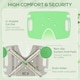 image 3 of HOMCOM Aluminium Shower Stool for Elderly Disabled Non-Slip Bath Stool Green