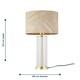 image 8 of Aura - Satin Brass Table Lamp with Champagne & Gold Leaf Shade Bronze | Gold