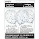image 2 of Pack of 6 Clear Latex Balloons with Royal Blue Confetti 12"