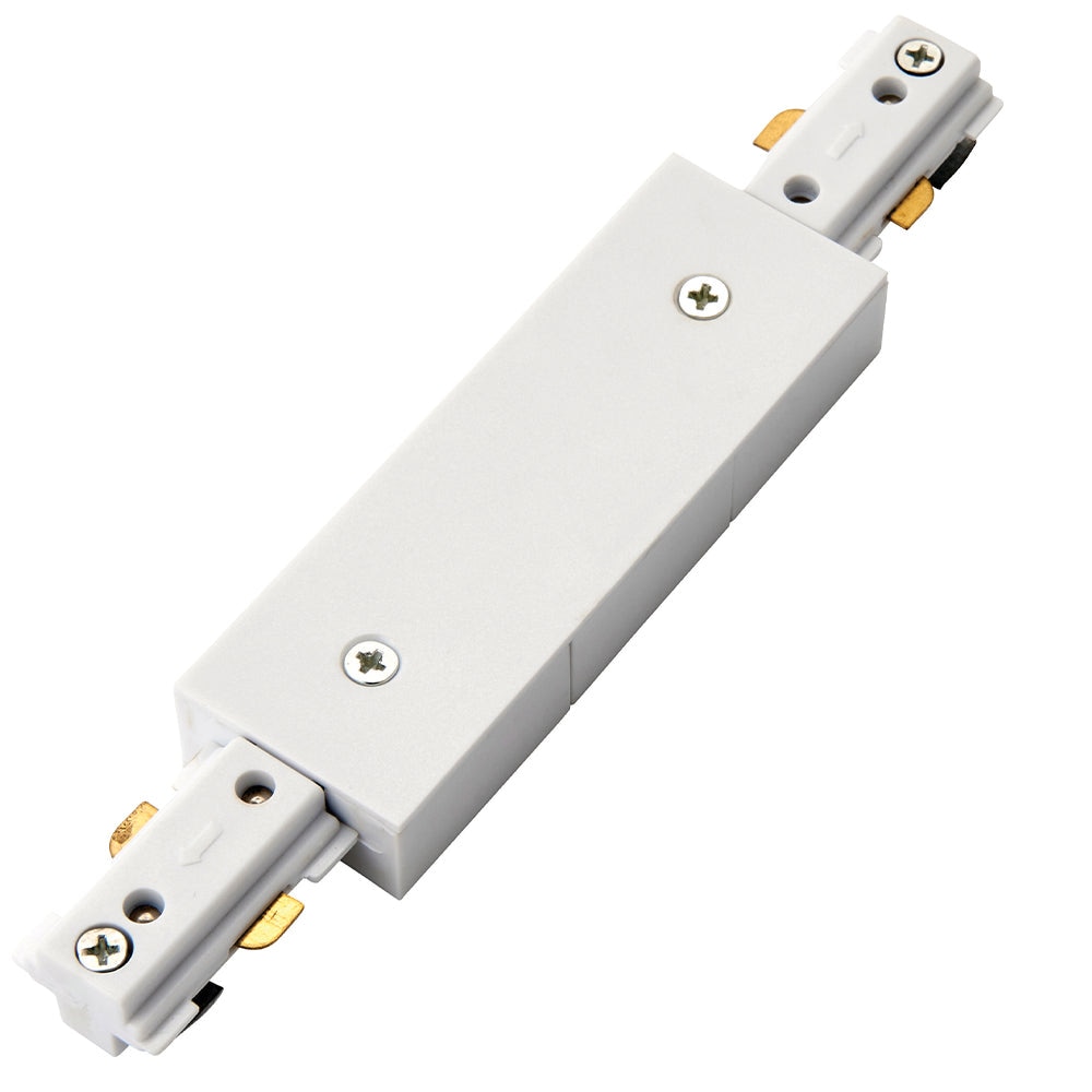 Loops Commercial Track Light Central Connector - 180mm Length - White ABS Rail System