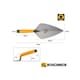 image 1 of Roughneck London Pattern Brick Trowel 280mm (11in) - Multi Colour - One Size