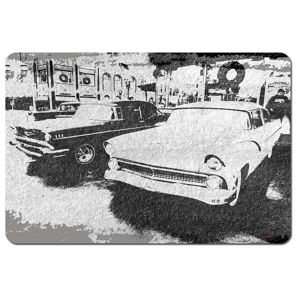 Cool cars satin silver (Placemat)
