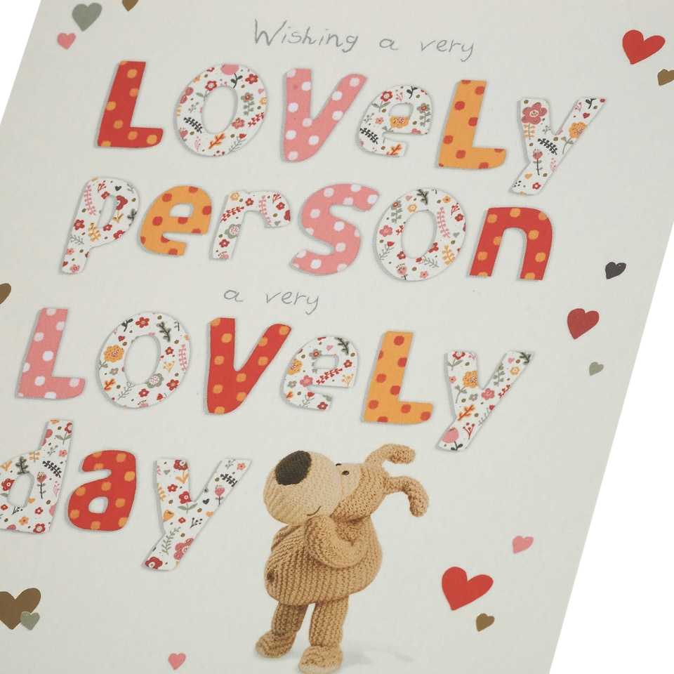 image 1 of Birthday Card - Boofle stood looking up