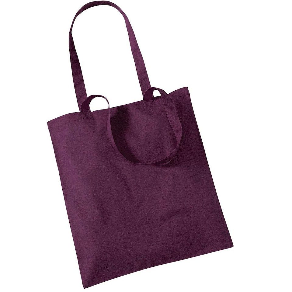 image 1 of Westford Mill Long Handle Tote Bag - Plum - One Size | Purple