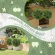 image 8 of HOMCOM Set of 2 Artificial Plant Topiary Balls, Faux Plants for Decor, Green
