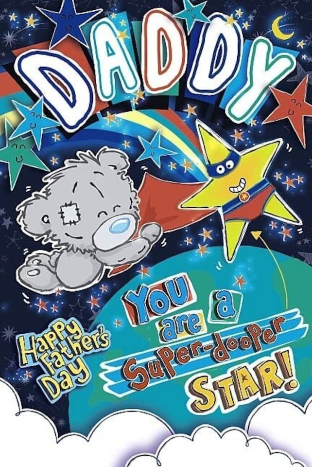 image 1 of Daddy You are a Super-Dooper Star! Father's Day Card