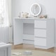 image 3 of FWStyle Stora 3 Drawer Dressing Table - Matt White White