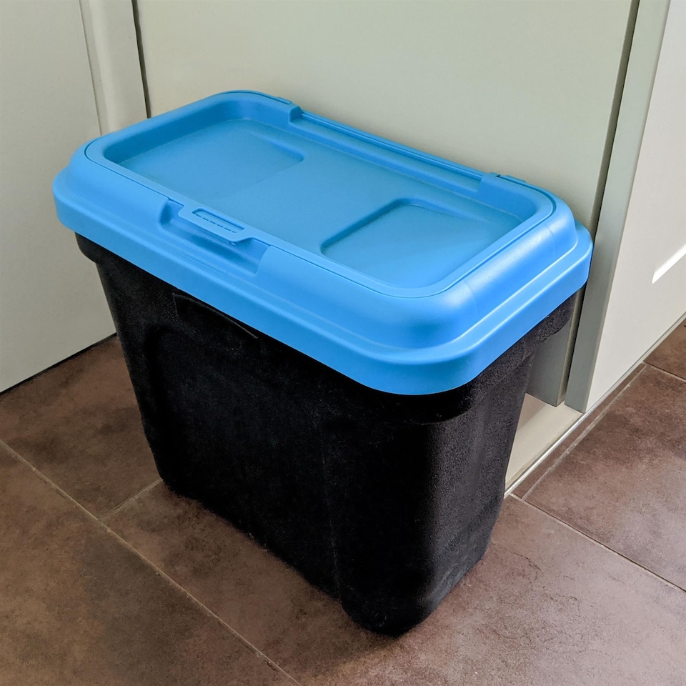 image 1 of KCT 15L 7kg Blue Pet Food Storage Container | Blue | Black