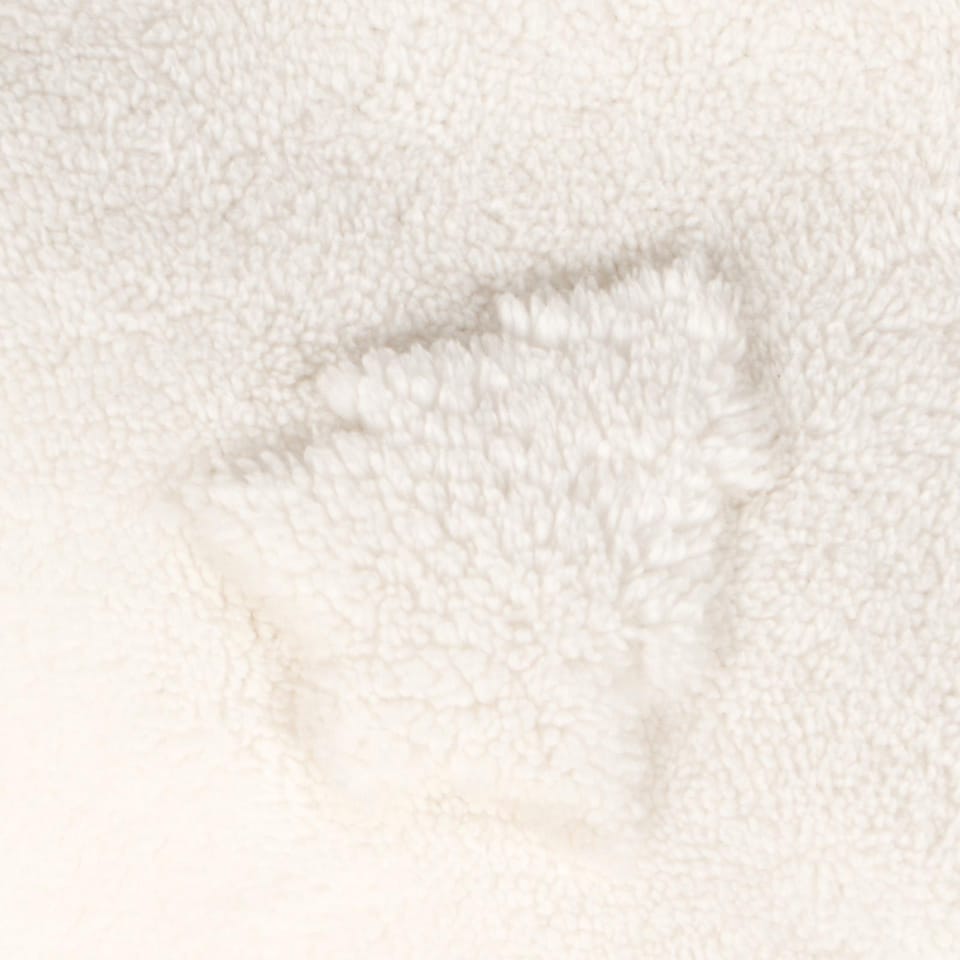 image 1 of OHS Christmas Tree Throw Over Bed Teddy Fleece Blanket | White