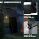 image 5 of Outsunny 4-6 Man Camping Tent with 2 Bedroom and Living Area