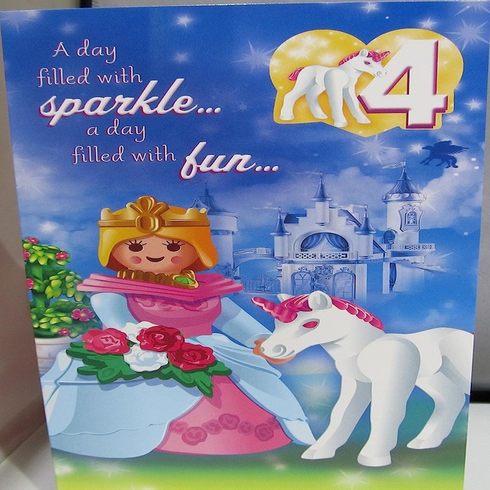 image 1 of Playmobil Age 4 Birthday Card