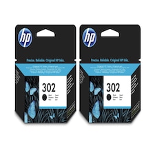 2x HP 302 Black Ink Cartridges Black | 2x HP 302 Black Original Ink Cartridges