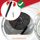 image 5 of SPARES2GO Long Reach Cleaning Brush Radiator Washing Machine Tumble Dryer Lint Dust Tool