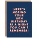 image 1 of Night Can't Remember Eighteen 18 Year Old 18th For Him Birthday Card