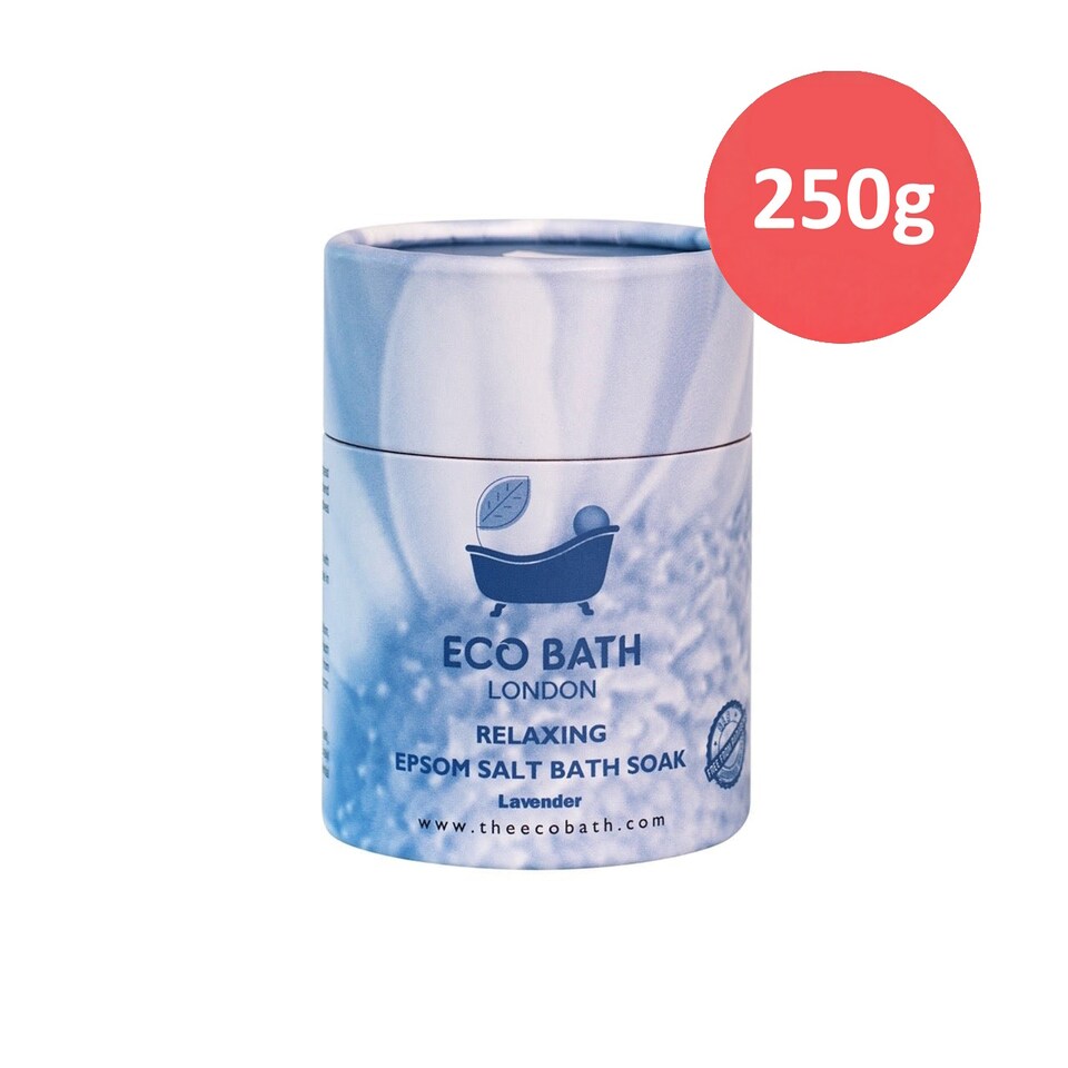 image 1 of Relaxing Lavender Epsom Salt Bath Soak Gift Tube