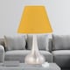 image 2 of Romana - Brushed Chrome Touch Operated Table Lamp with Ochre Shade | Chrome | Yellow | Medium | 1