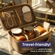 image 8 of Cosmetic Amber Glass Jar Set - UV Protection for Powder, Lotion and Cream