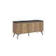 image 1 of Decortie Dune Shoe Storage Bench 107x35x55cm Dark Oak Effect