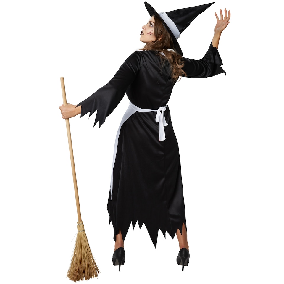 image 1 of Scary Witch - Halloween fancy dress costume for women | Black | black/white | 1
