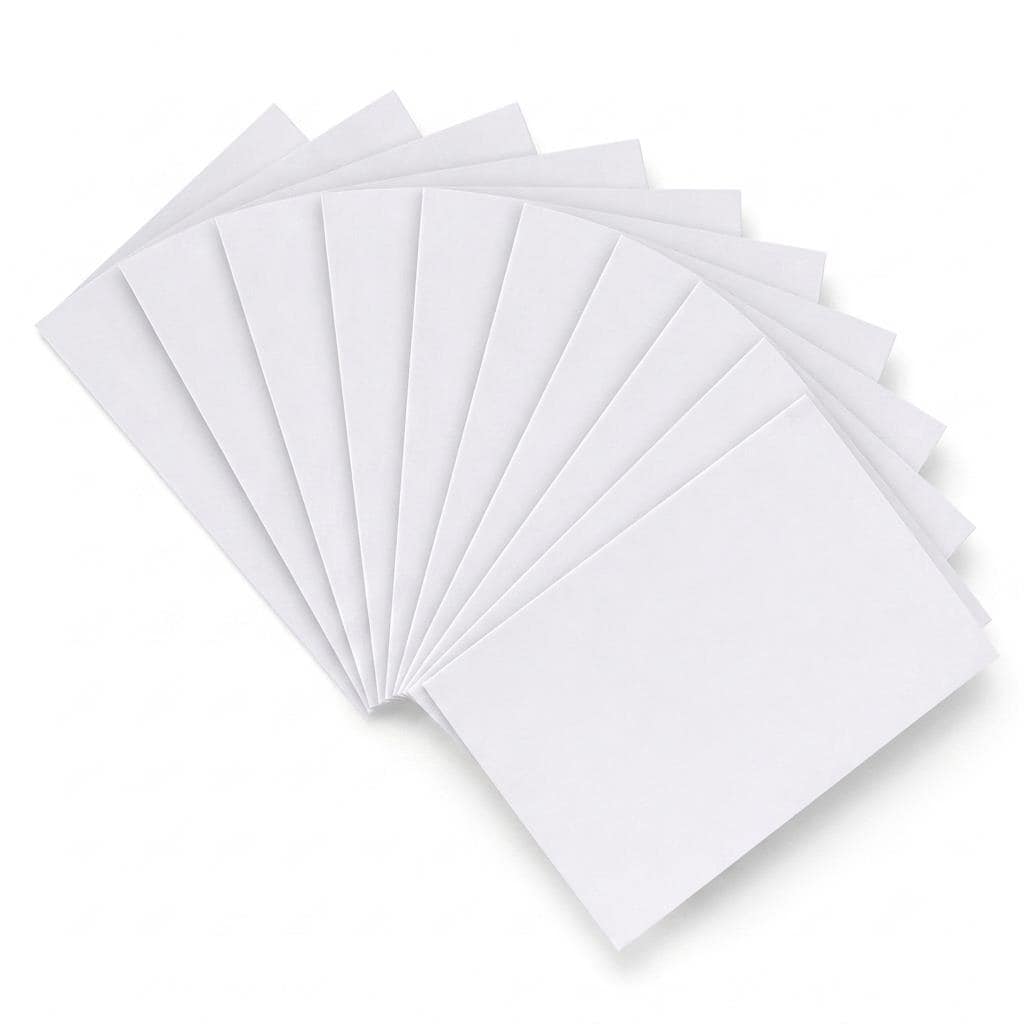Pack of 5 A6 Blank White 260gsm Greeting Cards â Design Your Own Cards