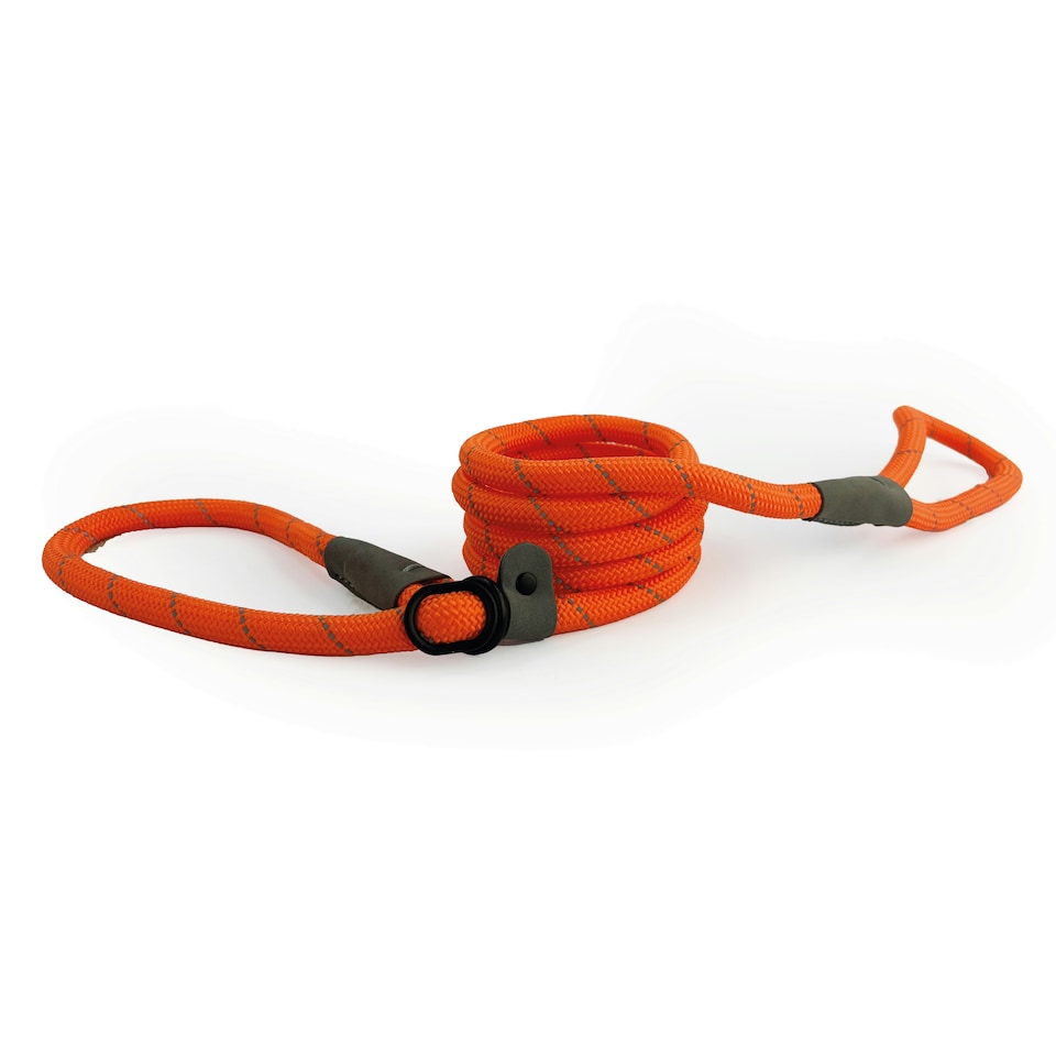image 1 of HugglePets Advanced Reflective Slip Rope Dog Lead | Orange