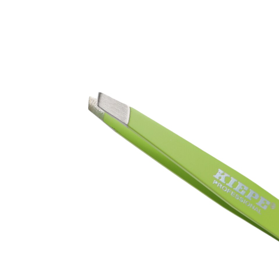 image 1 of Kiepe - Tweezer Oblique Tip Lime Green 10cm
