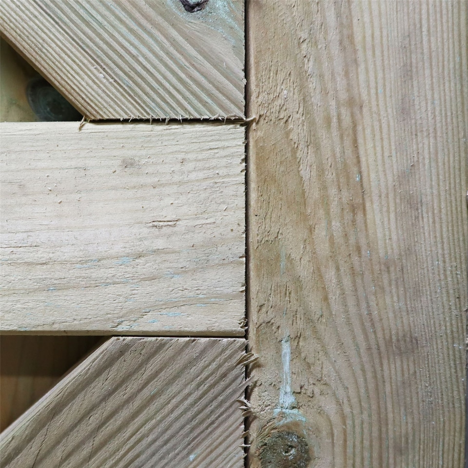 image 1 of Heavy Duty Garden Gate 6ft x 3ft T&G H-Frame Flat Top Treated Timber Door