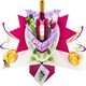 image 1 of Red Wine Pop Up Greeting Card Time To Celebrate Birthday Or Any Occasion 3D Cards