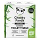 image 2 of Cheeky Panda Classic Bamboo Toilet Paper 24 rolls 200 sheet 3 ply sheets | White | 24 Rolls Unwrapped | 24