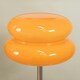 image 2 of ValueLights Travis Dimmable Plated Orange Table Lamp with Orange Dome Shade and Integrated LED 2W White Mix 3000K Bulb
