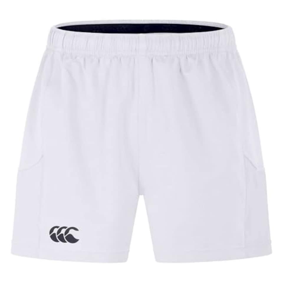 image 1 of Canterbury Men's Professional 2.0 Shorts | Rugby Shorts | Ccc Logo Gym Shorts, White, M
