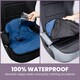 image 4 of Potty Training Car Seat Protector Cover for Spills, Nappy Leaks, and Accidents - No Bucklehole Blue