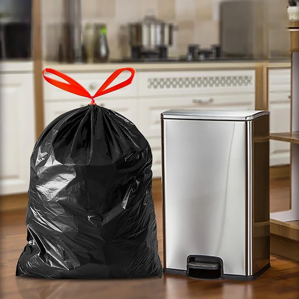 image 1 of GEEZY Bin Liners 30L Black Refuse Bags Garbage Sacks 20 Pack x2