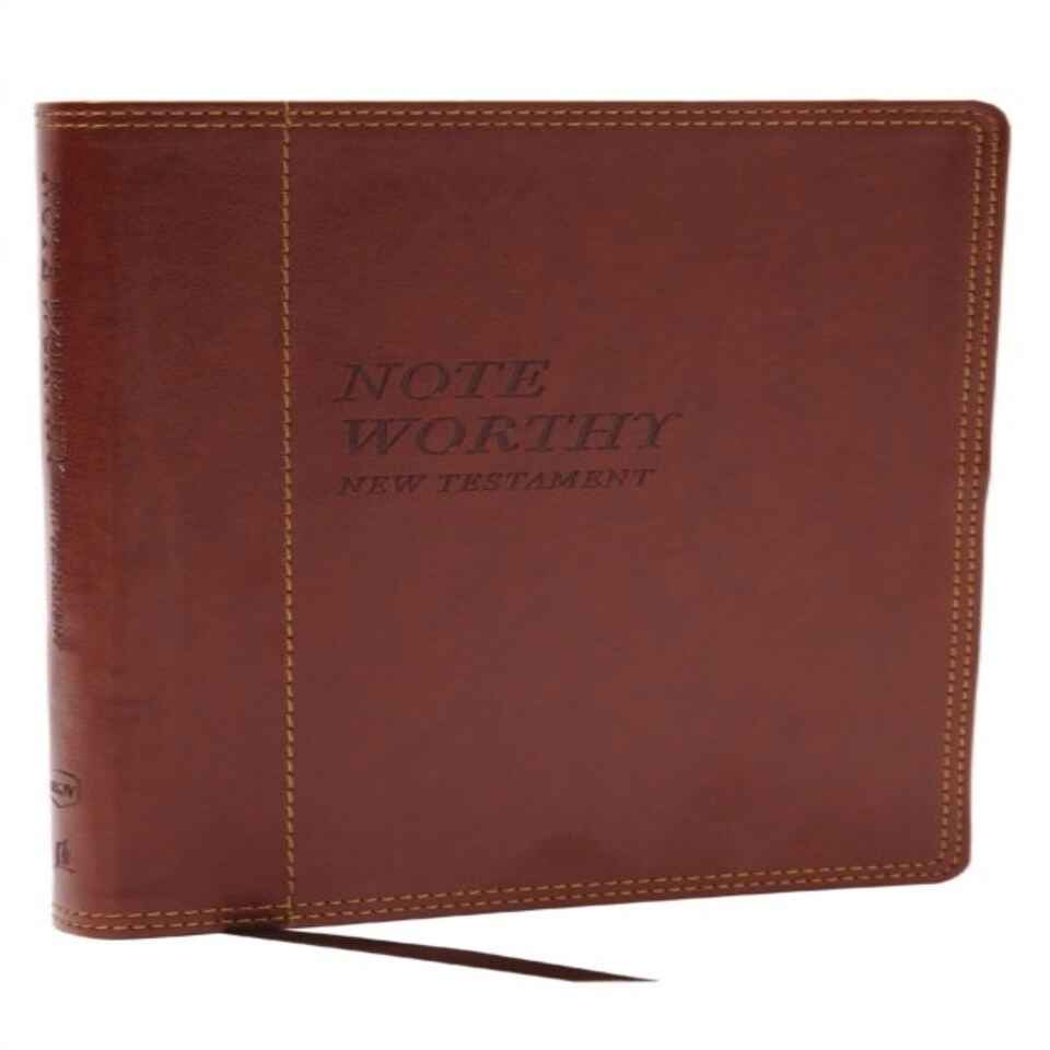 Noteworthy New Testament: Read And Journal Through The New Testament In A Year (nkjv Brown Leathersoft Comfort Print)