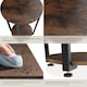 image 4 of Bedside Table Swindon - industrial style, round with large and small shelf, 50 x 62.5 cm | Brown | Industrial wood dark, rustic | 50 x 50 x 62,50 cm | 1
