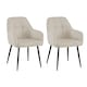 image 1 of Dining Chair Set of 2, Water-Repellent Plush Chenille Upholstered for Dining Room