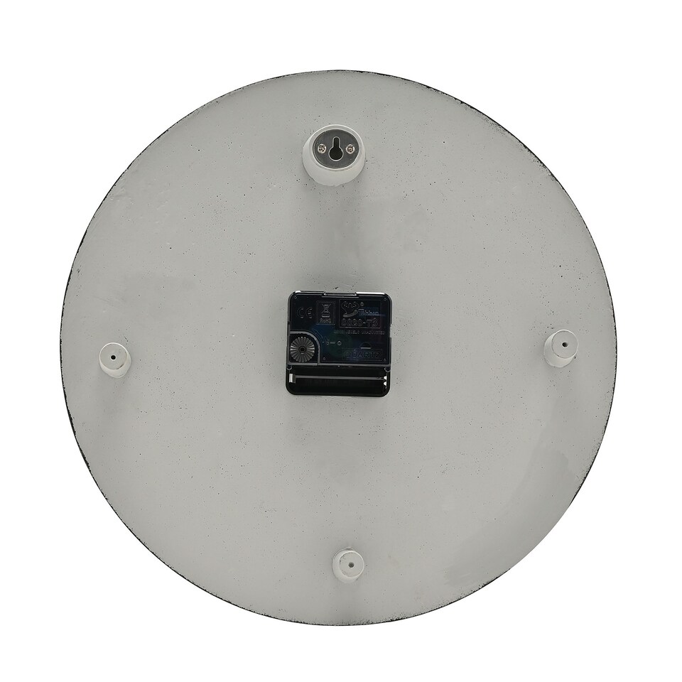 image 1 of Interval Resin Wall Clock 30cm - Black & Gold Black | Gold