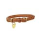 image 4 of Digby & Fox Rolled Leather Dog Collar Pink | Colour: Pink
Size: Large | L