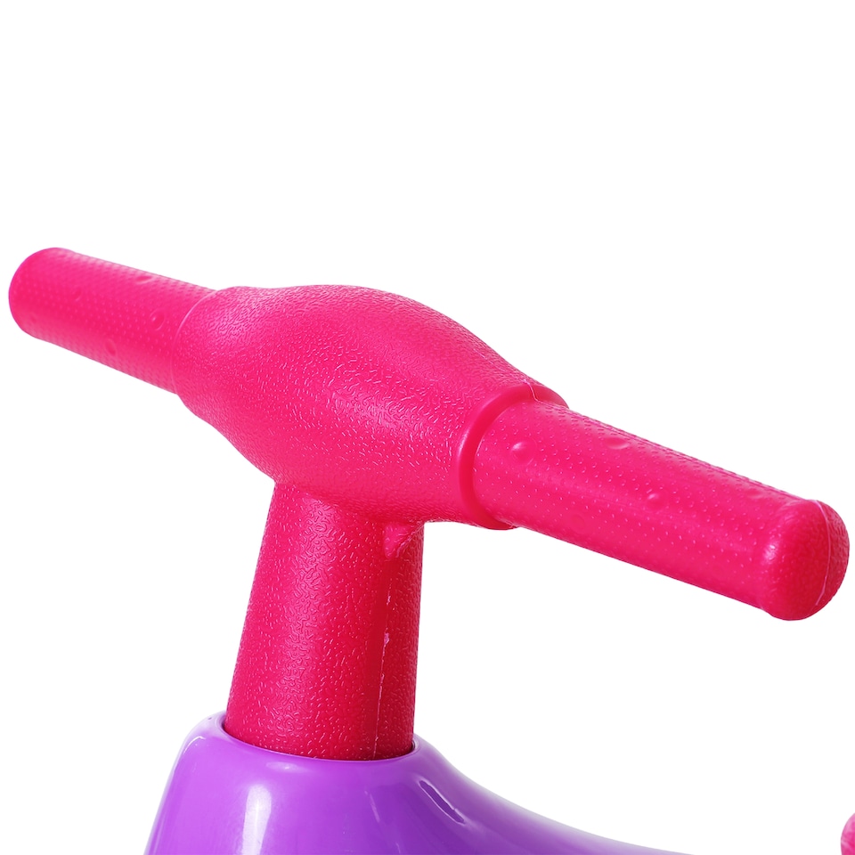 image 1 of HOMCOM Baby Balance Bike Toddler Training Walker Smooth Rubber Wheels Ride on Toy Storage Bin Gift for Boys Girls Violet Fuchsia | Purple