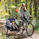 image 2 of HOMCOM 2 Seat Child Bike Trailer, Baby Bicycle Trailer for 2 Kids, Purple