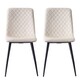 image 3 of Dining Chairs Velvet Fabric Lexi Set of 4 Beige by MCC