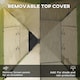 image 3 of Outsunny 3-4 Man Camping Tent Portable with Bag, Quick Setup, Dark Green