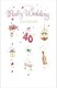 image 1 of 40th Wedding Anniversary Card Ruby Congratulations Card