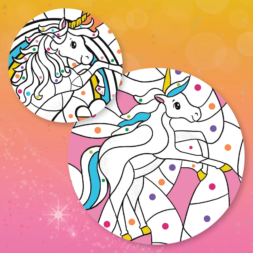 image 1 of Colour by Numbers - Unicorn Dreaming