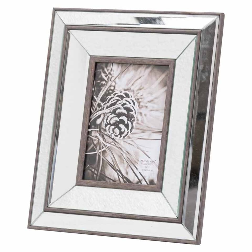 image 1 of Tristan Mirror 5X7 Frame - Glass/Wood - L2 x W26 x H31 cm - Brown | Brown