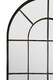 image 6 of The Arcus - Antique Black Framed Arched Window Garden Mirror 71"x33.5" 180x85CM | Black