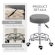 image 8 of Vinsetto Round Rolling Stool, PU Leather Height Adjustable Stool Chair with Wheels and Swivel Seat for Salon, Massage, Spa, Home Kitchen, Grey