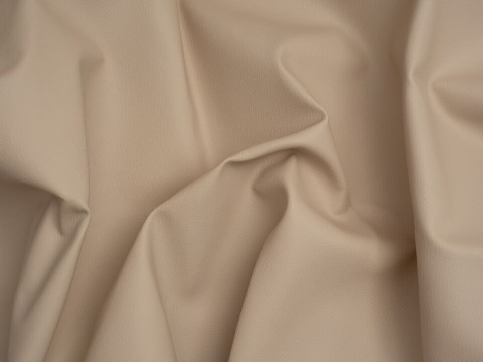 Minerva Core Range Cream Textured Faux Leather Fabric for Bag Making, Dressmaking, Upholstery, 140cm / 55" Wide - per metre