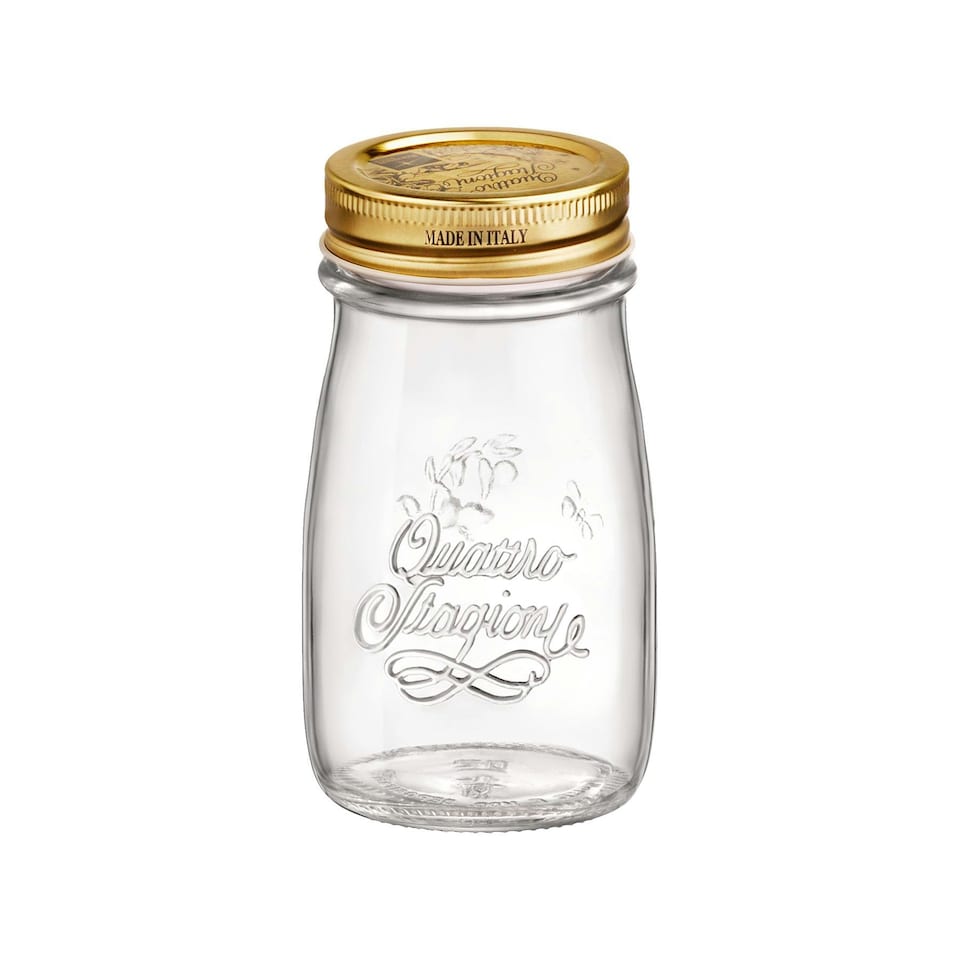 image 1 of Bormioli Rocco Quattro Stagioni Glass Bottles with Screw Top Lid - 200ml - Pack of 3 Clear | One Size