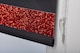 image 5 of FURNISHED Blackout Roller Blind with Red Glitter Trim and Black Bow Trimmable Window Shade | Black | Black 1 | (W) 130cm x (L) 165cm